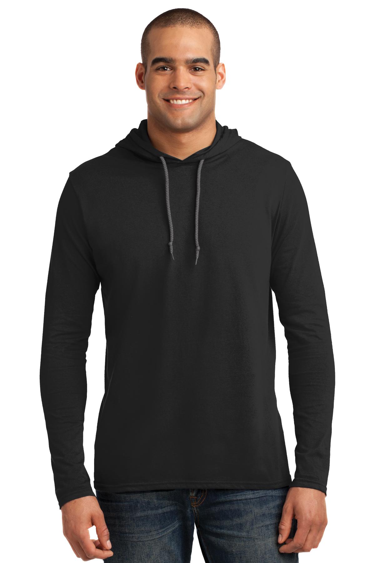 Gildan ®  100% Ring Spun Cotton Long Sleeve Hooded T-Shirt