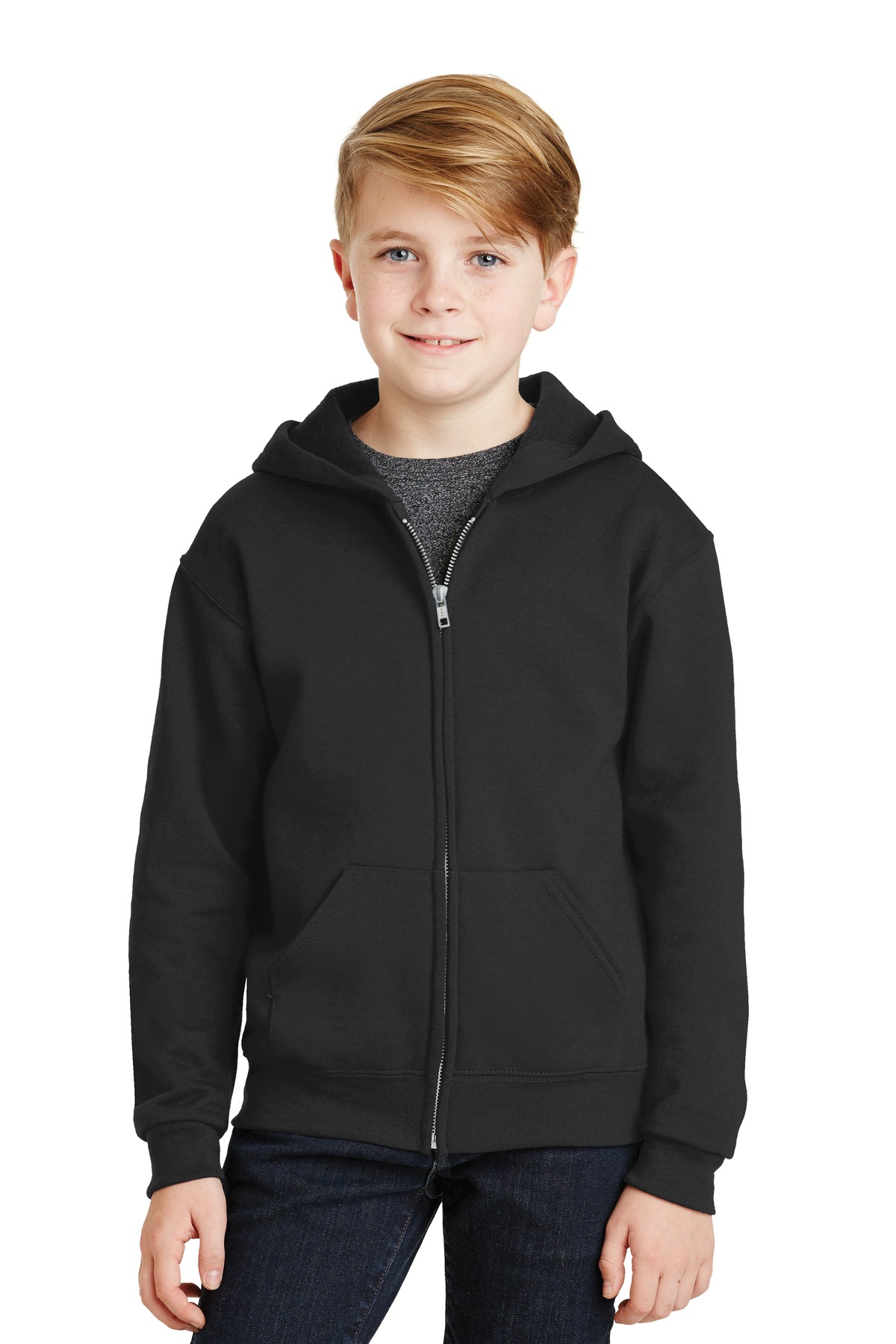 Jerzees ®  - Youth NuBlend ®  Full-Zip Hooded Sweatshirt