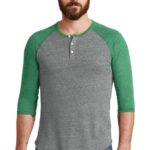 DISCONTINUED  Alternative Eco-Jersey ™  3/4-Sleeve Raglan Henley - 