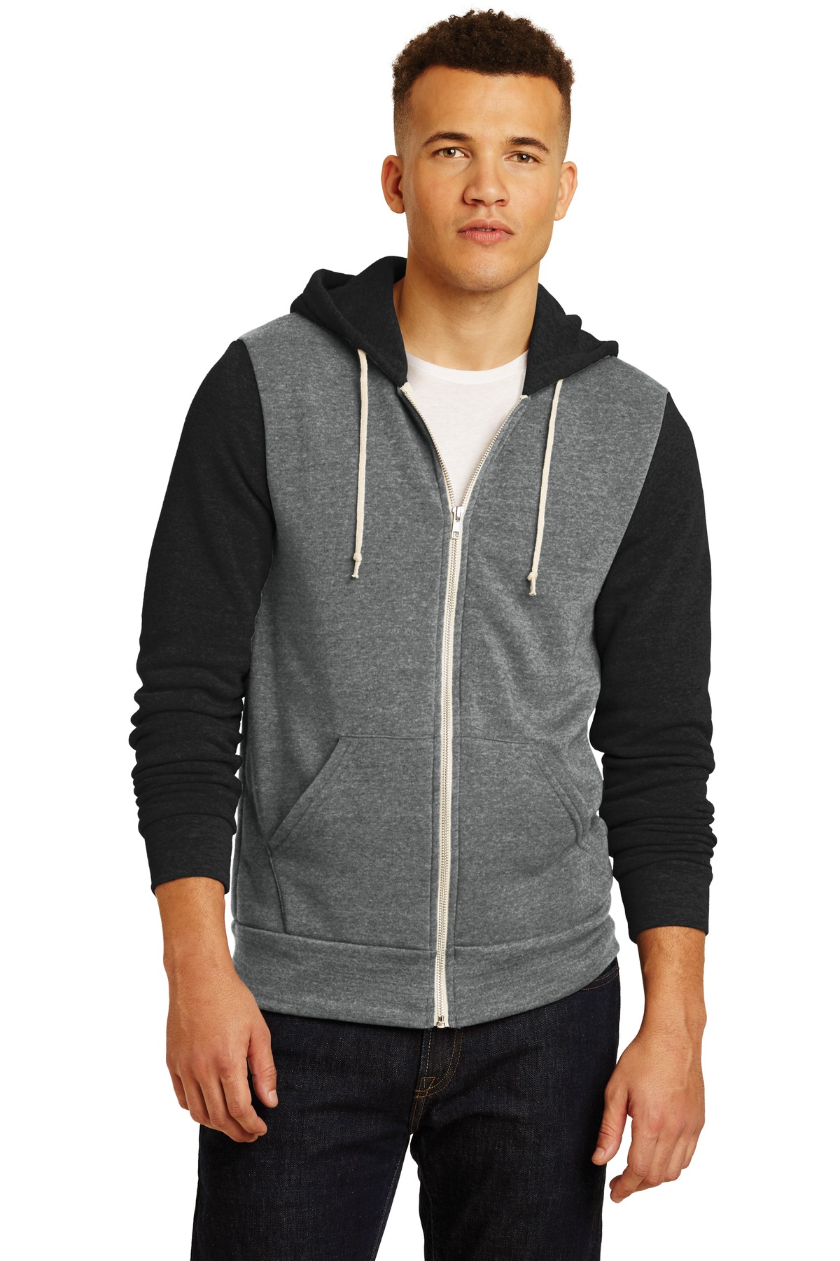 DISCONTINUED  Alternative Colorblock Rocky Eco ™ -Fleece Zip Hoodie