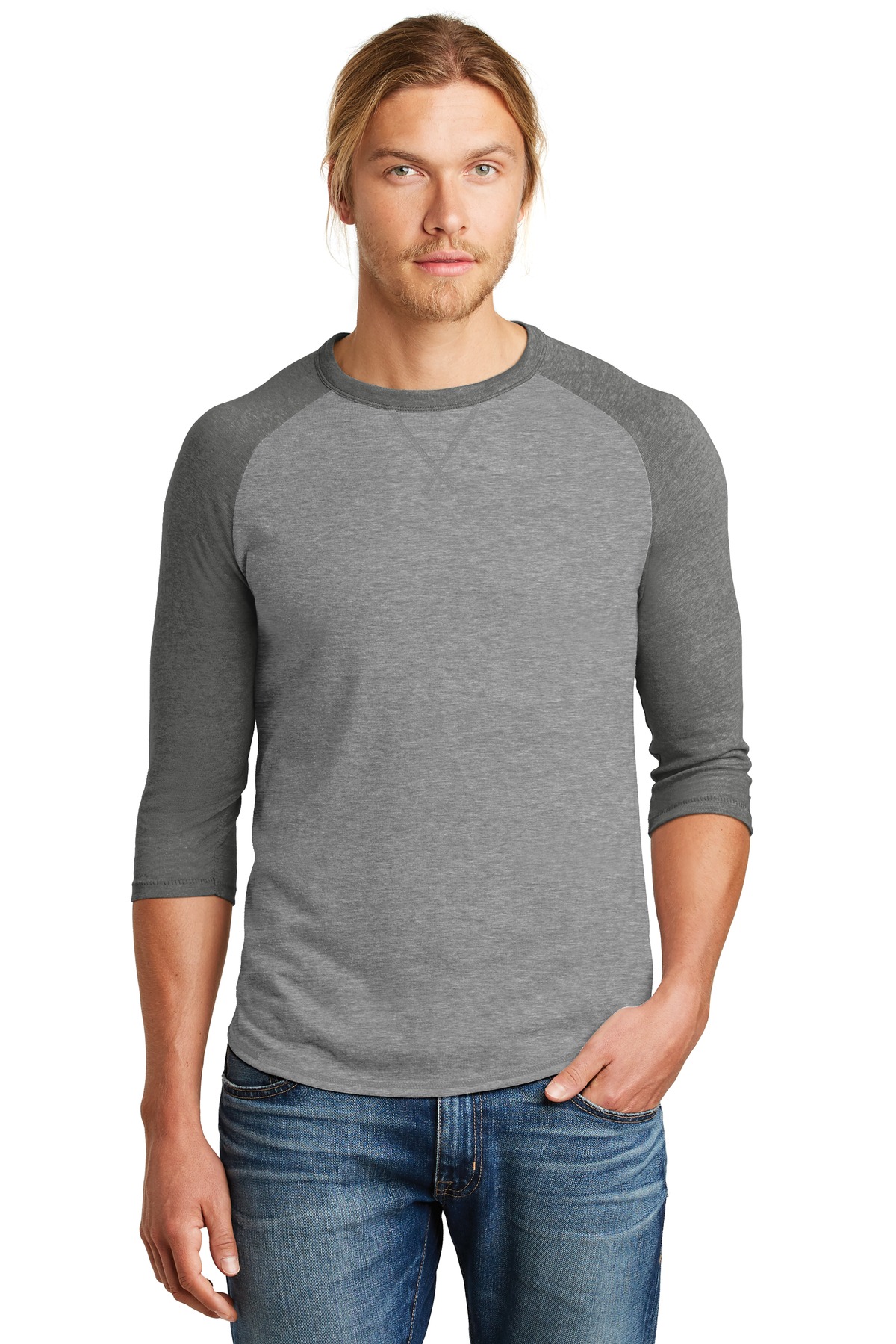DISCONTINUED  Alternative Dugout 3/4-Sleeve Vintage 50/50 Tee