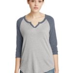 DISCONTINUED  Alternative Women's Outfield 3/4-Sleeve Vintage 50/50 Tee - 