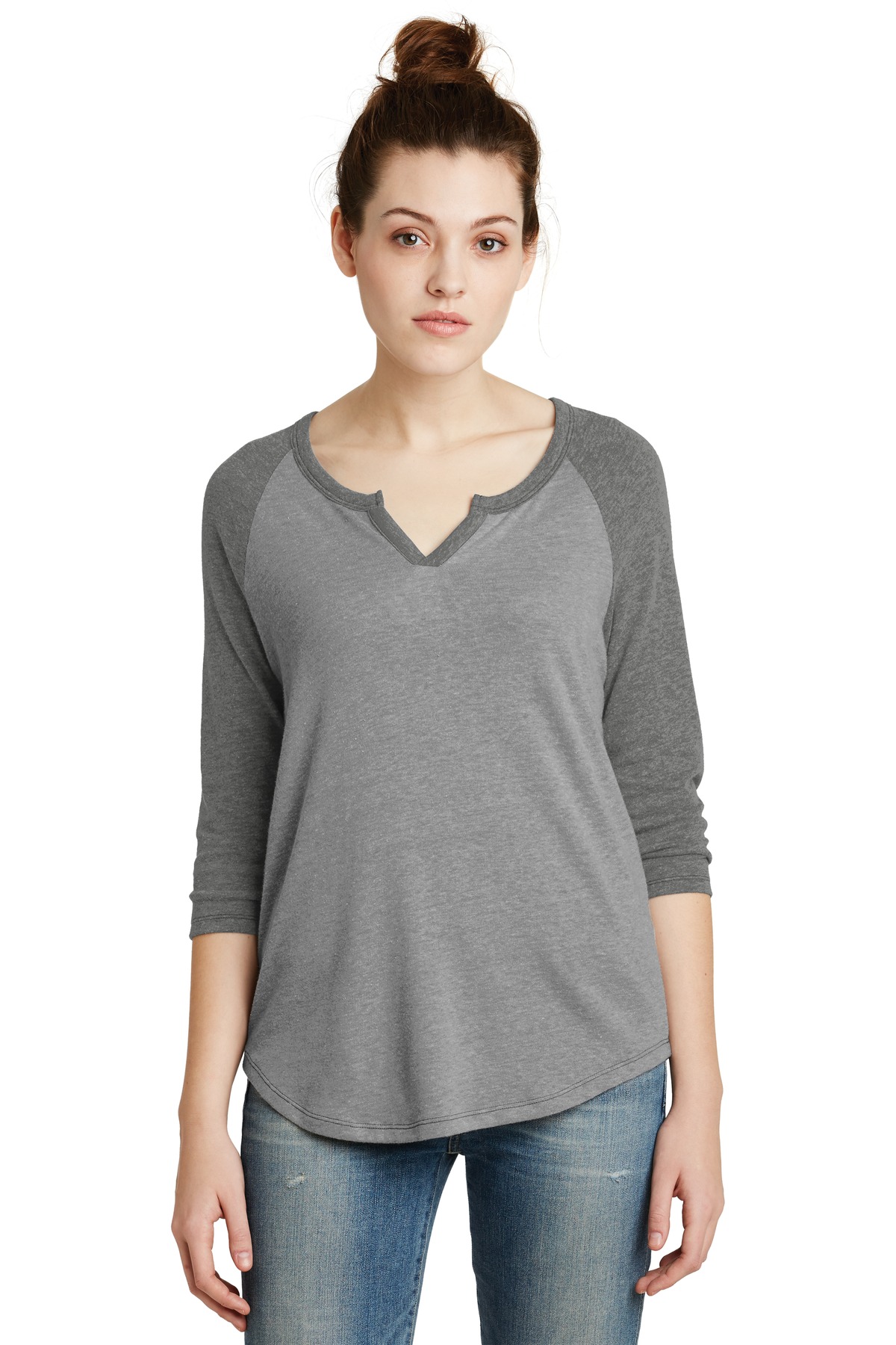 DISCONTINUED  Alternative Women's Outfield 3/4-Sleeve Vintage 50/50 Tee