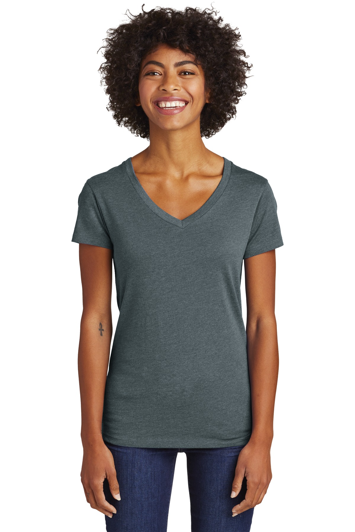 DISCONTINUED  Alternative Women's Runaway Blended Jersey V-Neck Tee