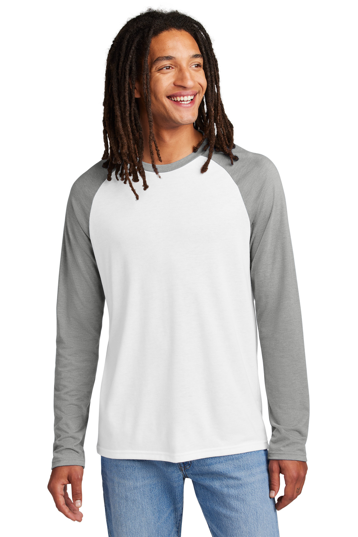 Allmade ®  Unisex Tri-Blend Long Sleeve Colorblock Raglan