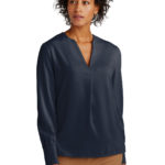 Brooks Brothers ®  Women's Open-Neck Satin Blouse - 