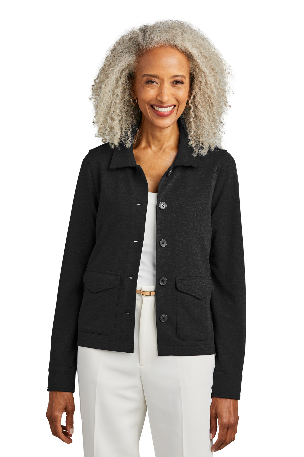 Brooks Brothers ®  Women's Mid-Layer Stretch Button Jacket