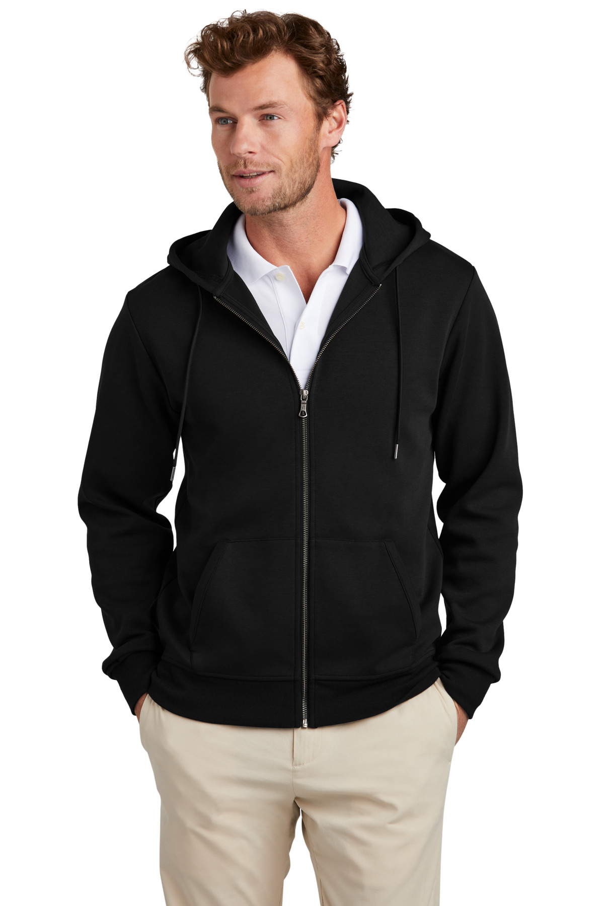 Brooks Brothers ®  Double-Knit Full-Zip Hoodie