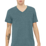 BELLA+CANVAS ®  Unisex Heather CVC V-Neck Tee - 
