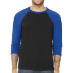 BELLA+CANVAS  ®  Unisex 3/4-Sleeve Baseball Tee - 