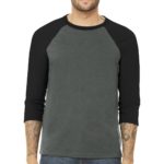 BELLA+CANVAS  ®  Unisex 3/4-Sleeve Baseball Tee - 
