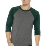 BELLA+CANVAS  ®  Unisex 3/4-Sleeve Baseball Tee - 