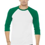 BELLA+CANVAS  ®  Unisex 3/4-Sleeve Baseball Tee - 