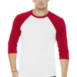 BELLA+CANVAS  ®  Unisex 3/4-Sleeve Baseball Tee - 