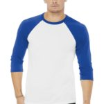 BELLA+CANVAS  ®  Unisex 3/4-Sleeve Baseball Tee - 