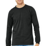 BELLA+CANVAS ®  Unisex Heather CVC Long Sleeve Tee - 