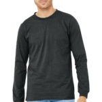 BELLA+CANVAS ®  Unisex Heather CVC Long Sleeve Tee - 