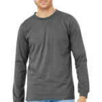 BELLA+CANVAS ®  Unisex Heather CVC Long Sleeve Tee - 
