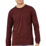 BELLA+CANVAS ®  Unisex Heather CVC Long Sleeve Tee - 
