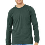 BELLA+CANVAS ®  Unisex Heather CVC Long Sleeve Tee - 