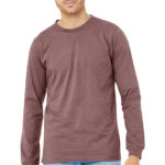 BELLA+CANVAS ®  Unisex Heather CVC Long Sleeve Tee - 