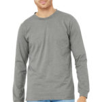 BELLA+CANVAS ®  Unisex Heather CVC Long Sleeve Tee - 