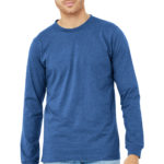 BELLA+CANVAS ®  Unisex Heather CVC Long Sleeve Tee - 