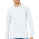 BELLA+CANVAS ®  Unisex Heather CVC Long Sleeve Tee - 