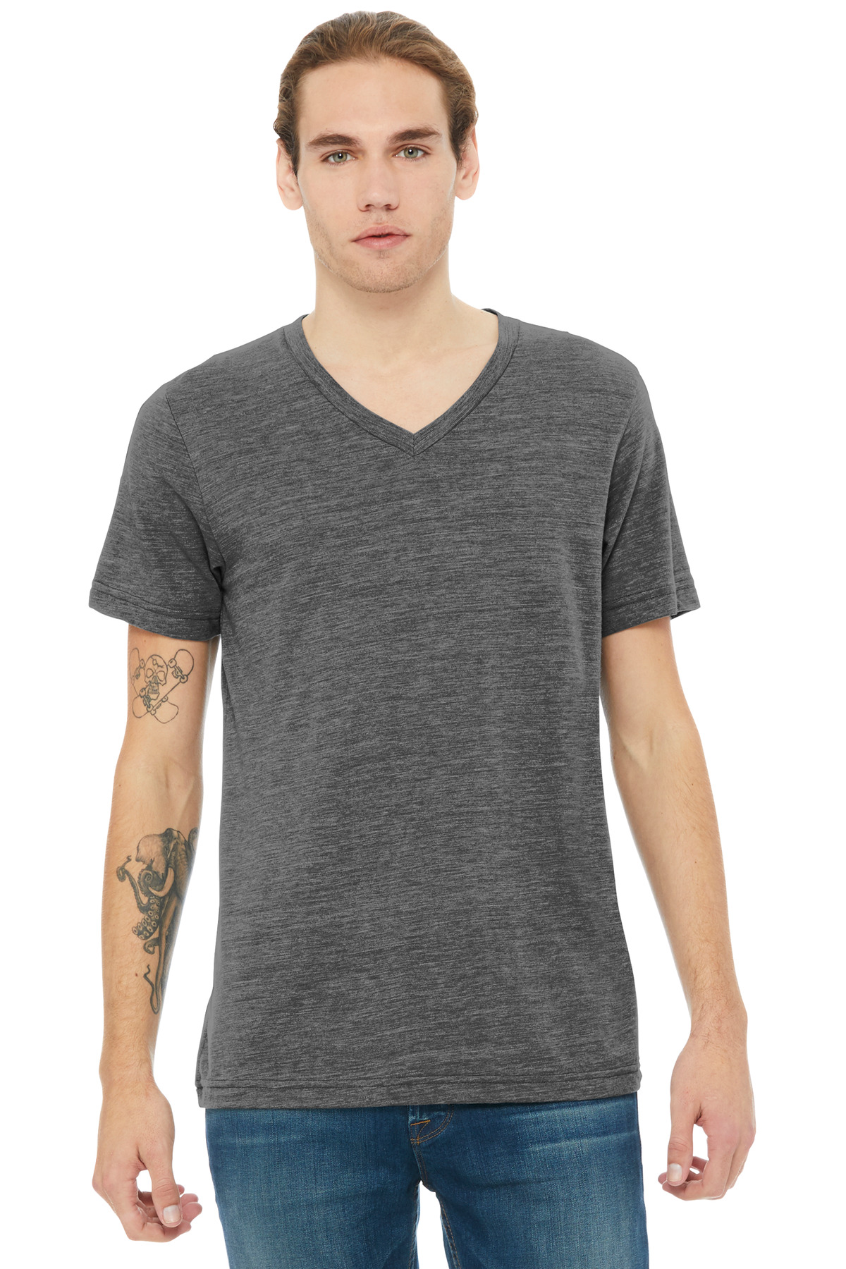 BELLA+CANVAS ®  Unisex Textured Jersey V-Neck Tee