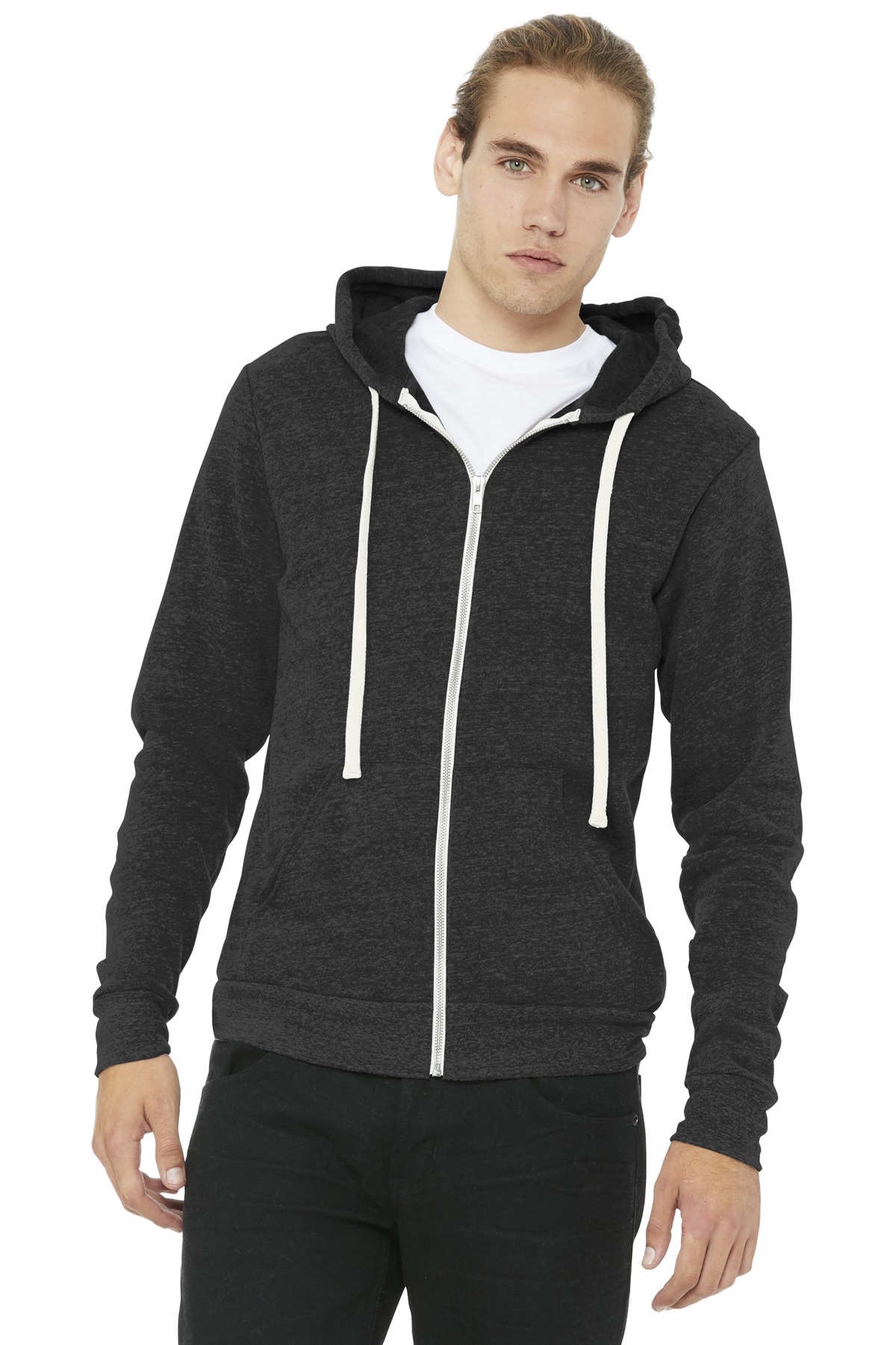 BELLA+CANVAS  ®  Unisex Triblend Sponge Fleece Full-Zip Hoodie