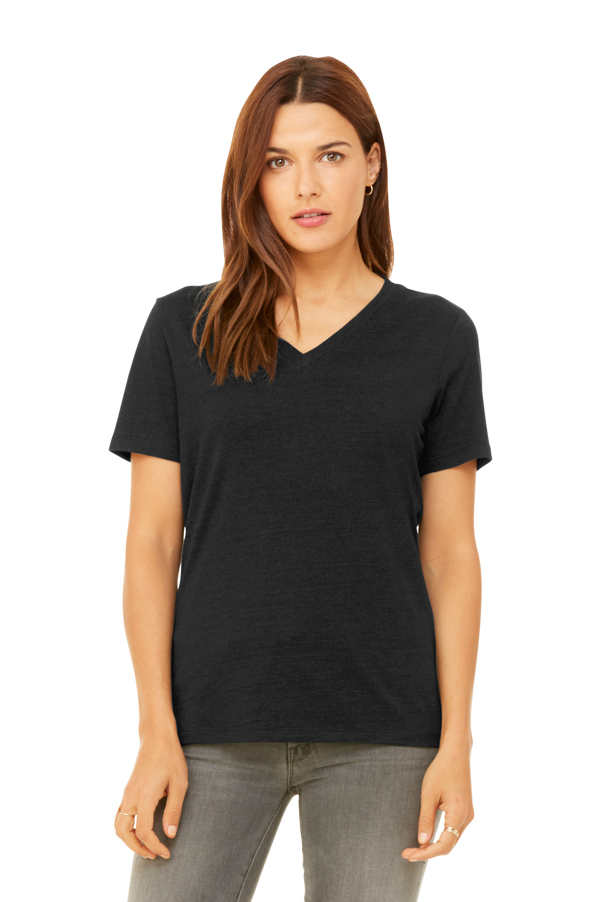 BELLA+CANVAS ®  Women's Relaxed Heather CVC V-Neck Tee