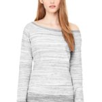 DISCONTINUED  BELLA+CANVAS  ®  Women's Sponge Fleece Wide-Neck Sweatshirt - 