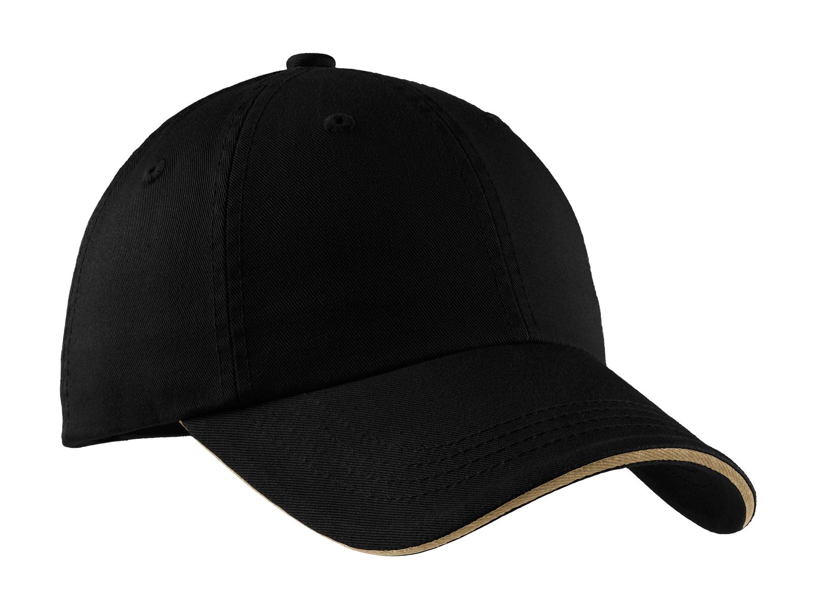 Port Authority ®  Sandwich Bill Cap with Striped Closure