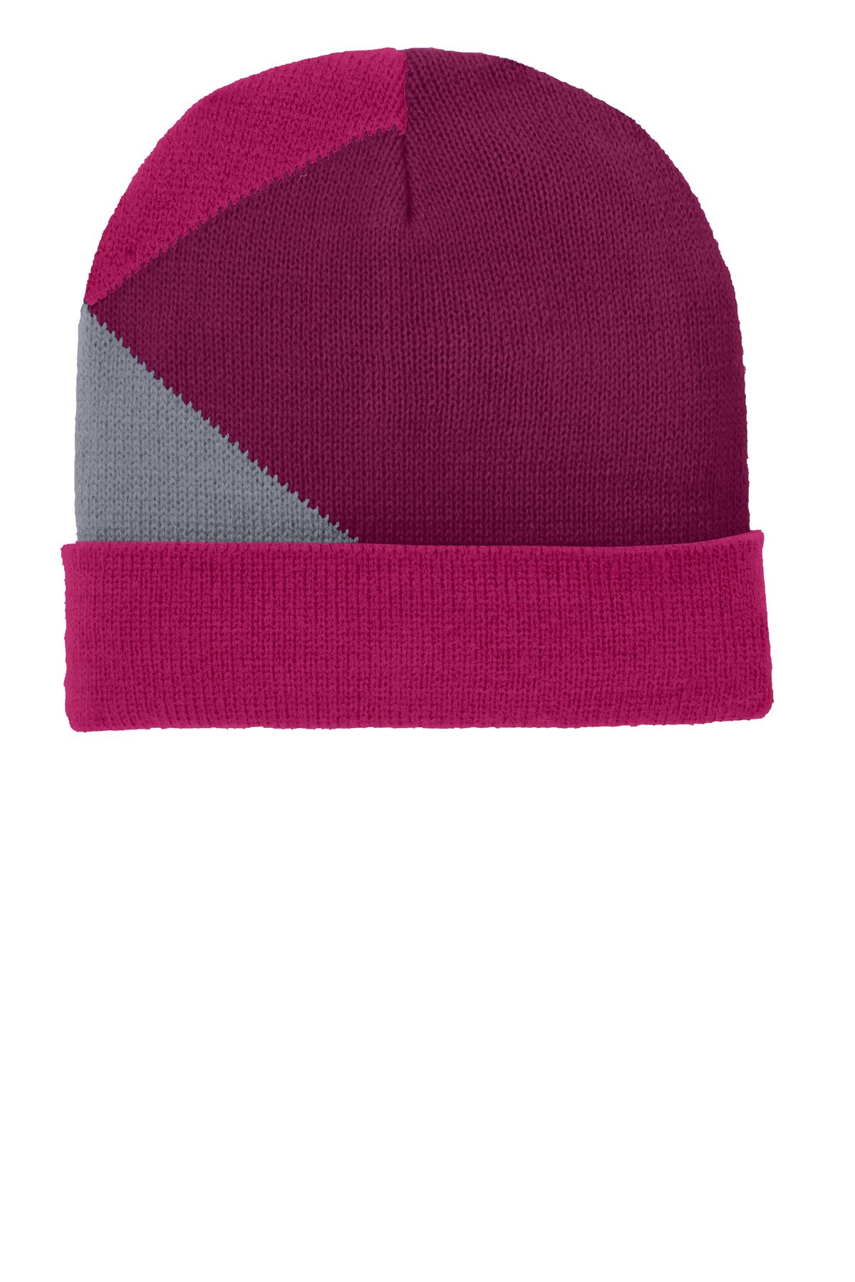 DISCONTINUED  Port Authority ®  Cuffed Colorblock Beanie