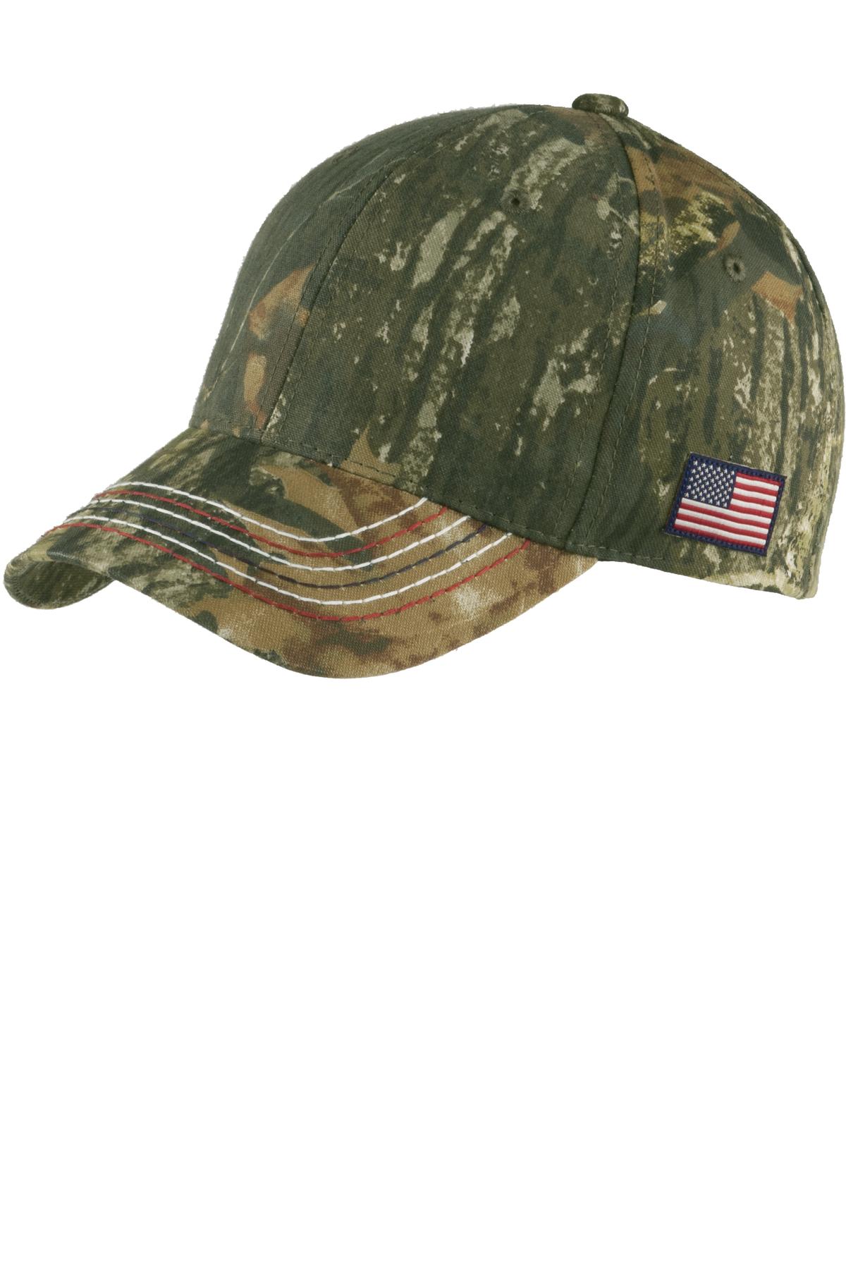 Port Authority ®  Americana Contrast Stitch Camouflage Cap