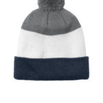 Port Authority ®  Cozy Striped Pom Beanie - 