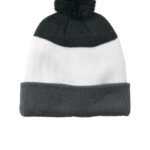 Port Authority ®  Cozy Striped Pom Beanie - 