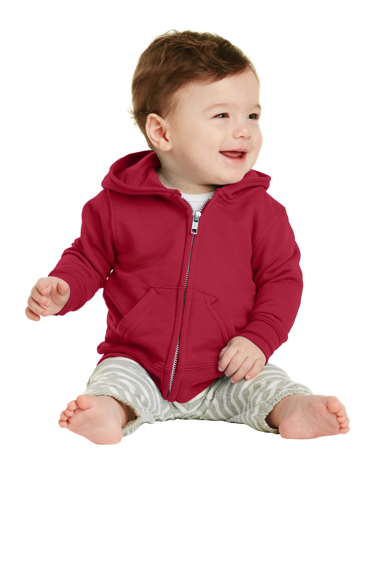Port & Company ®  Infant Core Fleece Full-Zip Hooded Sweatshirt