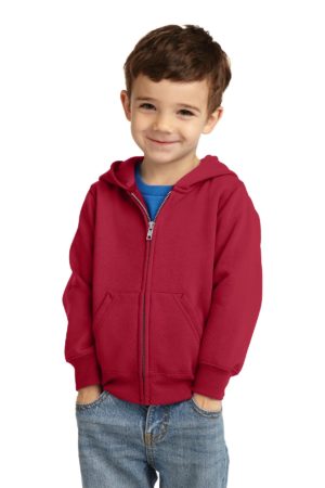 Port & Company ®  Toddler Core Fleece Full-Zip Hooded Sweatshirt