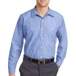 Red Kap ®  Long Sleeve Striped Industrial Work Shirt - 