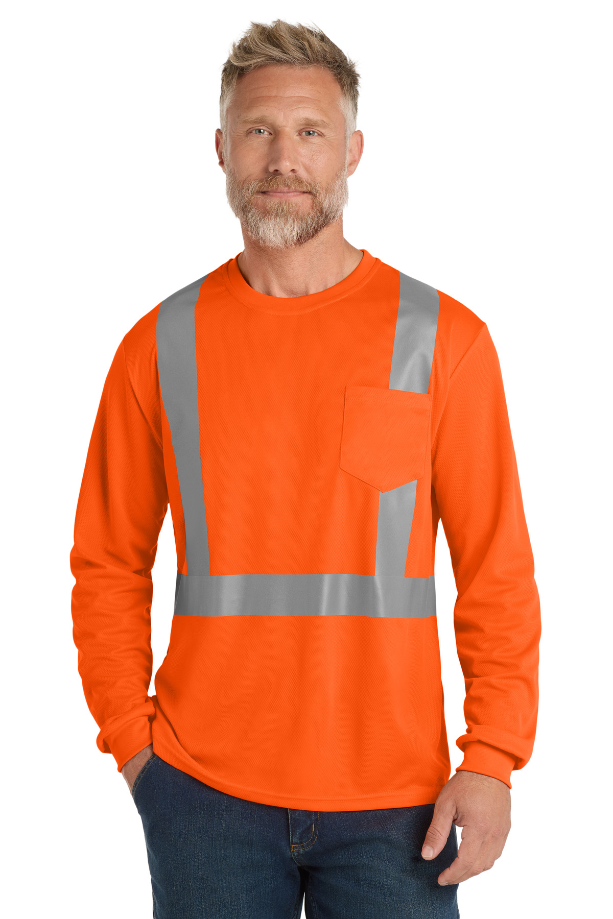 CornerStone  ®  ANSI 107 Class 2 Mesh Long Sleeve Tee