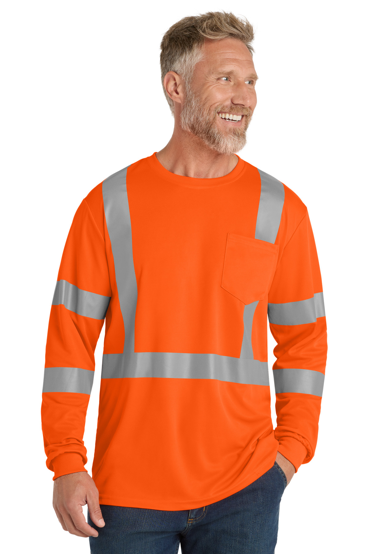 CornerStone  ®  ANSI 107 Class 3 Mesh Long Sleeve Tee