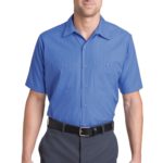 Red Kap ®  Short Sleeve Striped Industrial Work Shirt - 