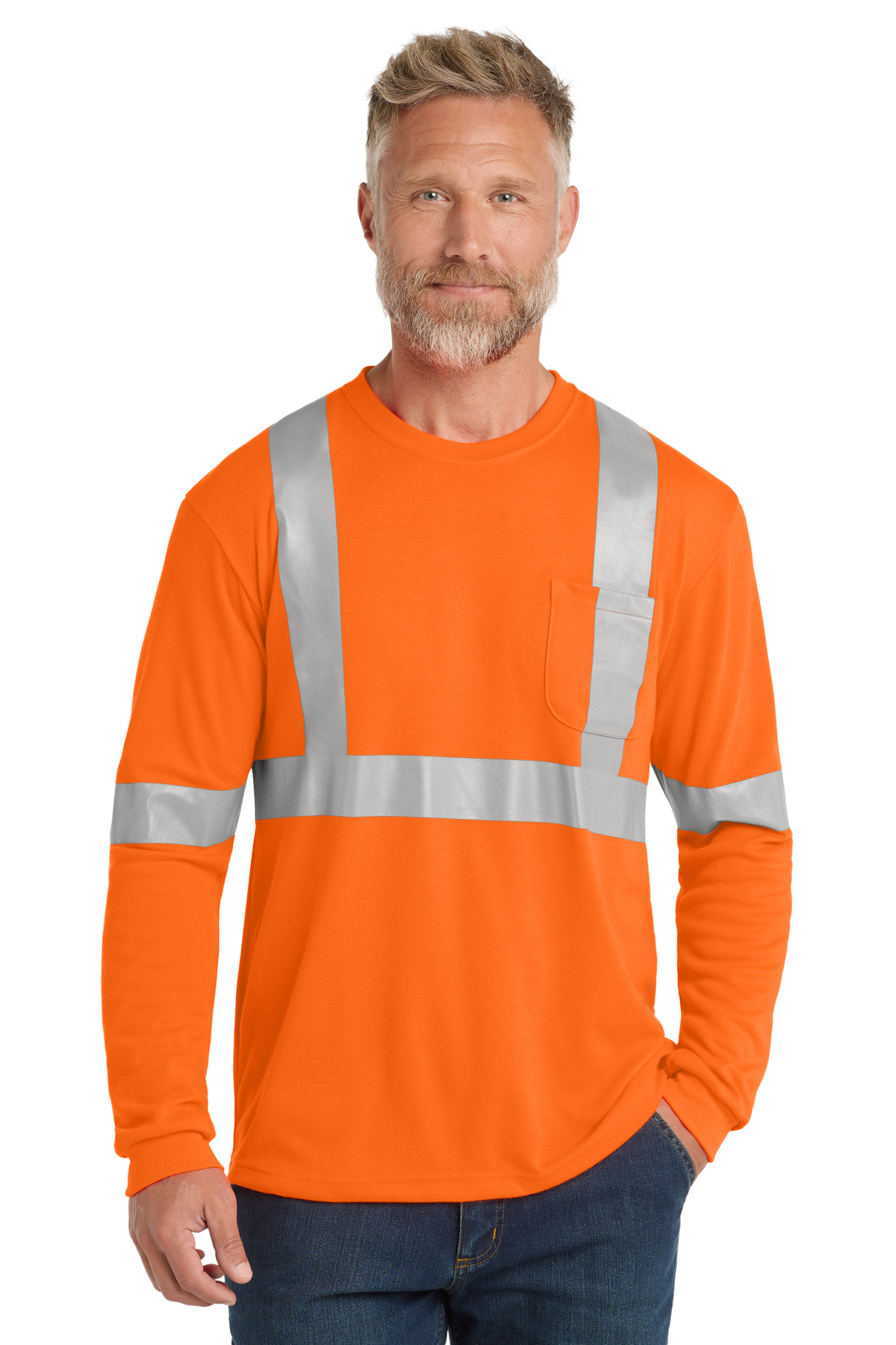 CornerStone ®  ANSI 107 Class 2 Long Sleeve Safety T-Shirt