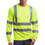 CornerStone ®  - ANSI 107 Class 3 Long Sleeve Snag-Resistant Reflective T-Shirt - 