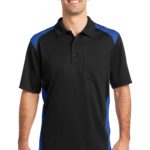 CornerStone ®  Select Snag-Proof Two Way Colorblock Pocket Polo - 