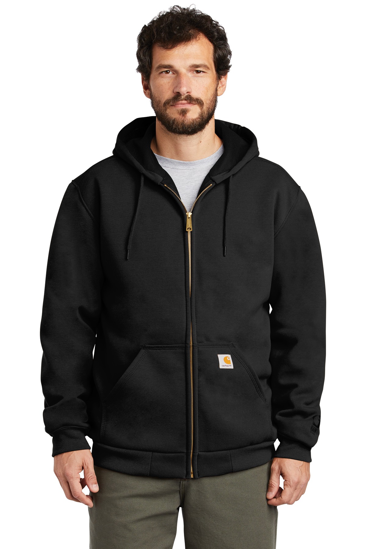 DISCONTINUED  Carhartt  ®  Rain Defender  ®  Rutland Thermal-Lined Hooded Zip-Front Sweatshirt