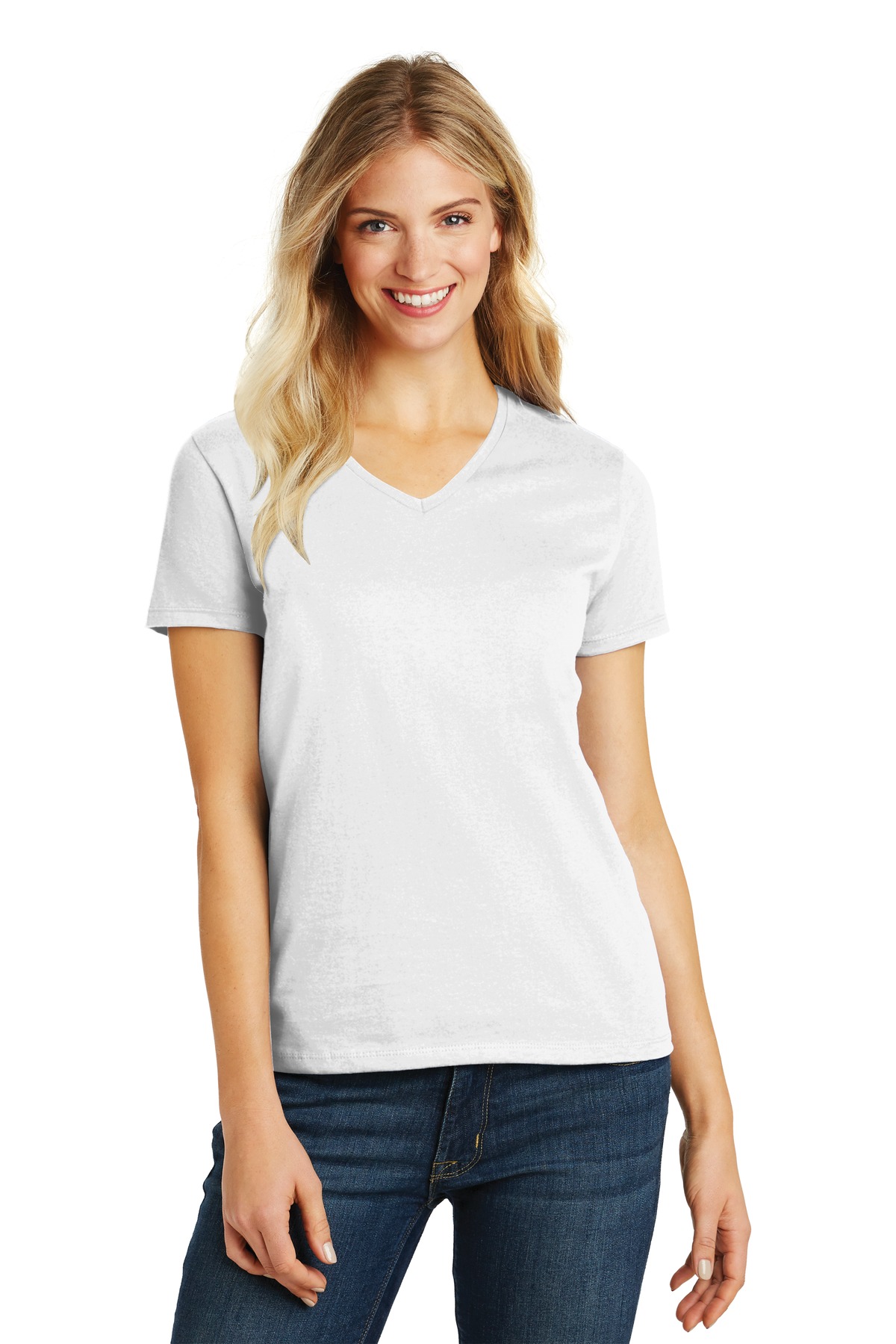 District ®  Women's Perfect Blend ®  CVC V-Neck Tee