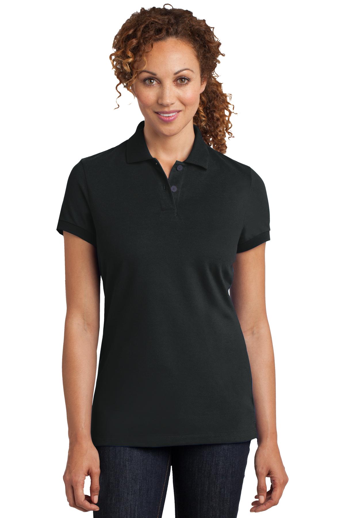 DISCONTINUED  District Made ®  Ladies Stretch Pique Polo