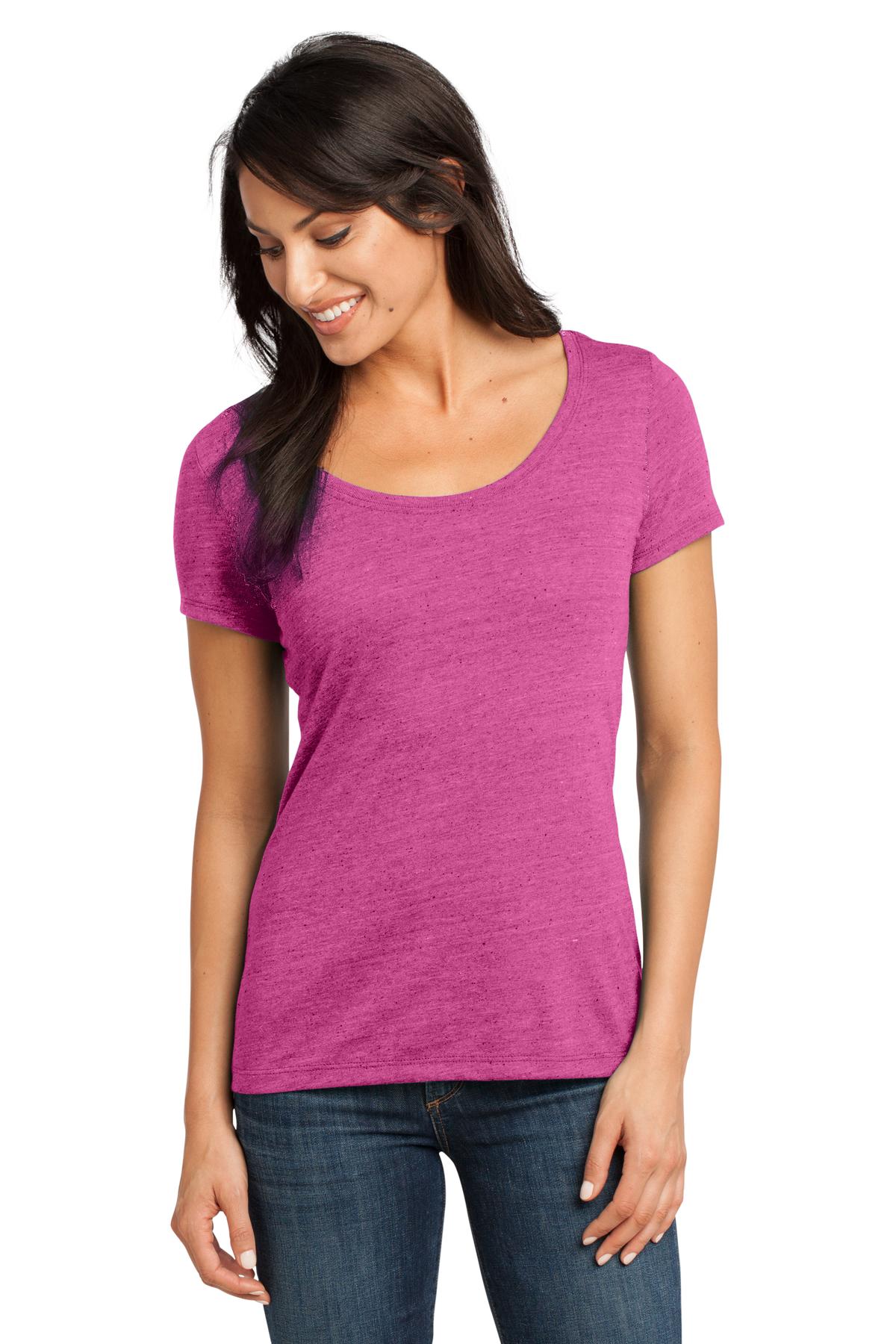 DISCONTINUED  District Made ®  - Ladies Textured Scoop Tee